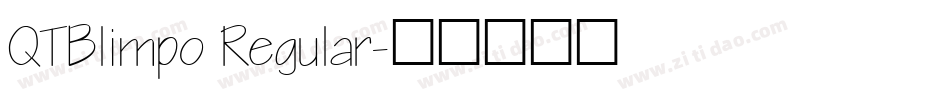 QTBlimpo Regular字体转换